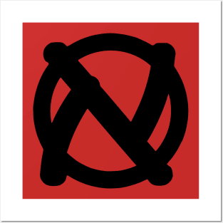 Jewish Anarchist Symbol (DIY Style) Posters and Art